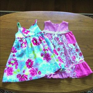 Three Spring/Summer Floral dresses 2T